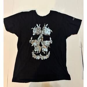 Chriss Angel “Believe” skull bunnies black t shirt sz. med.